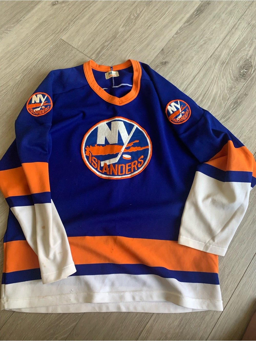 Vtg 80s Maska Islanders Nystrom jersey